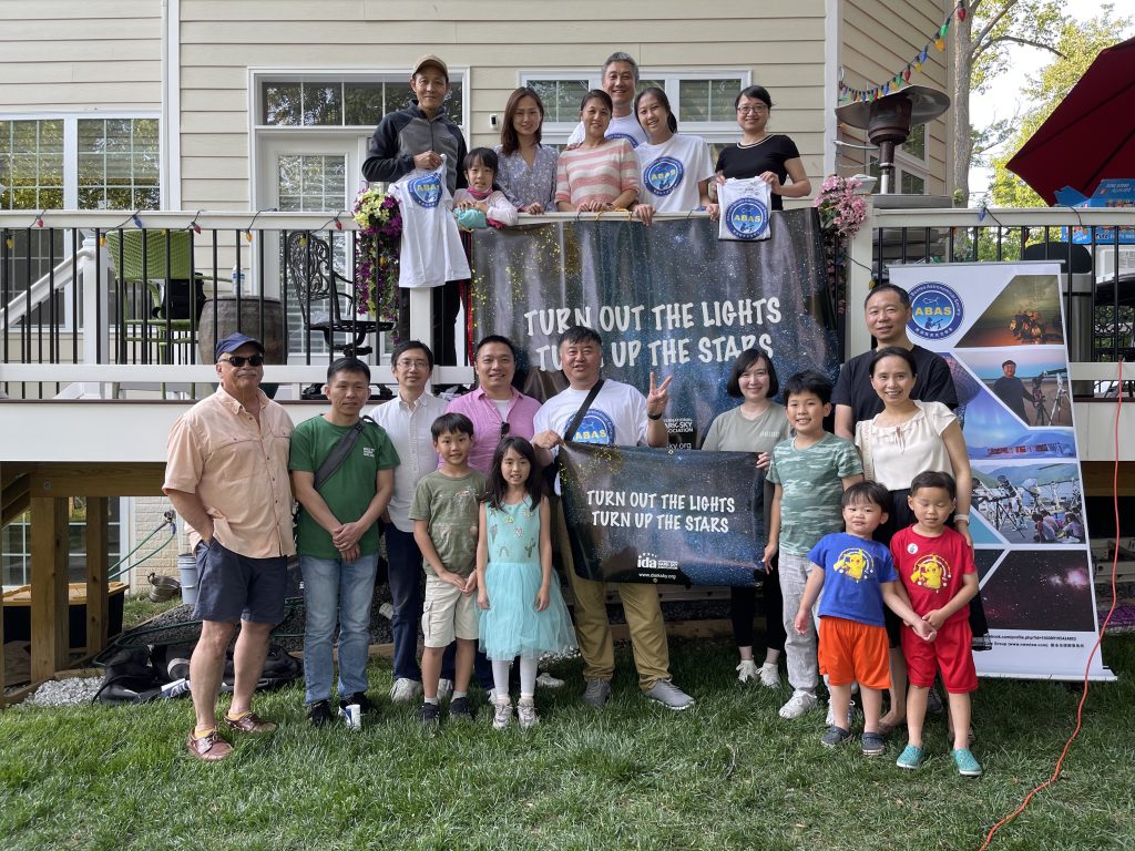 ABAS founding members gathered in a Falls Church backyard